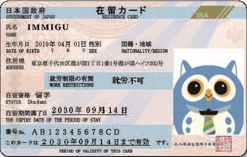 特定在留カードの注意点